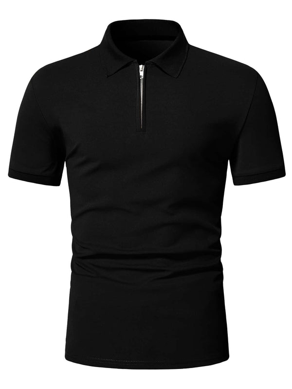 Zwarte Polo met Rits