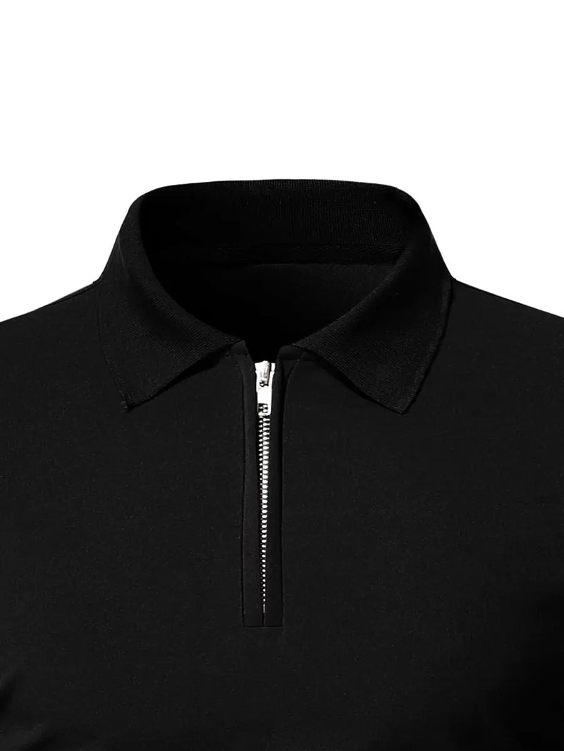 Zwarte Polo met Rits