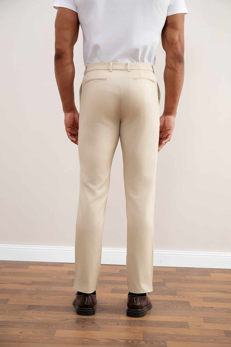 Stretch straight-fit chino