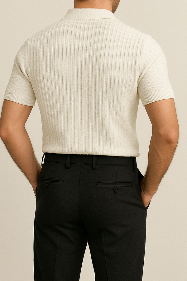 Ribgebreide Polo