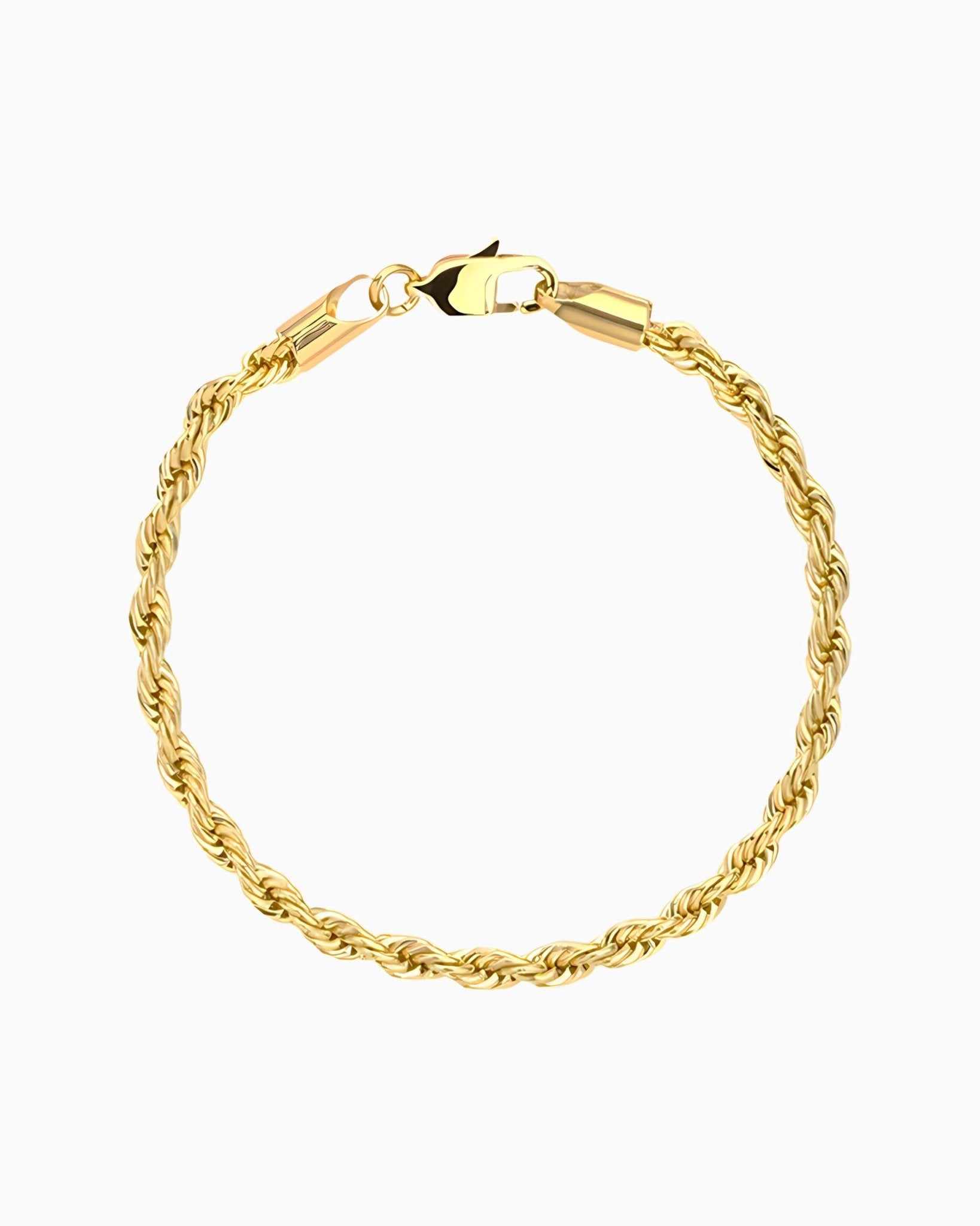 CLEAN ROPE BRACELET. - 3MM GOLD